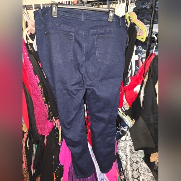 🍁🍂RARE HTF NWOT Beaded Skinny Jeans Indigo Blue | Women VENUS Novelty Jeans 20 - Picture 8 of 9